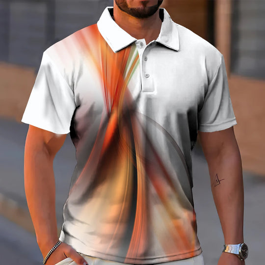 SHORT-SLEEVED POLO SHIRT WITH CHECK PRINT